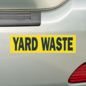 Garnaal afval of vuilnis bumpersticker (Op auto)