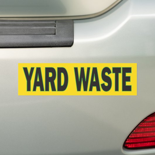 Garnaal afval of vuilnis bumpersticker (Op auto)