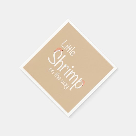 Garnaal baby shower servet (Hoek)