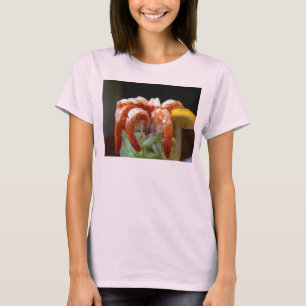 Garnaal Cocktail Lemons Lettuce Seafood T-shirt