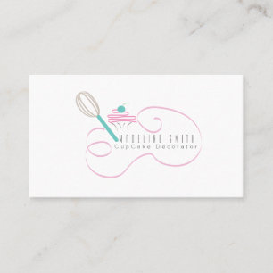 Garnaal Cupcake Bakken Cake Decorator Krullen Visitekaartje