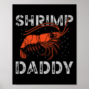 Garnaal Daddy Zeevruchten Schaaldieren Vissen Garn Poster