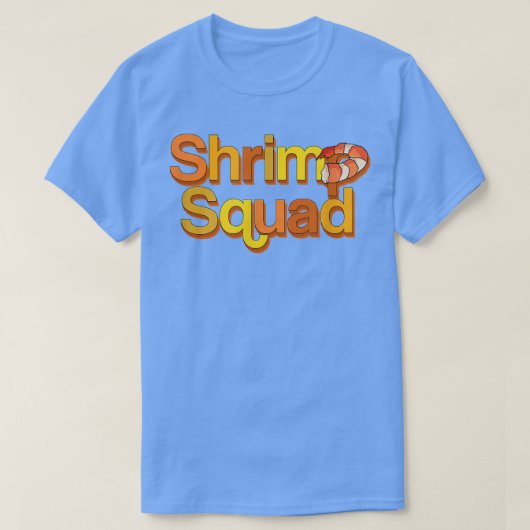 Garnaal Eet Zeevruchten T-shirt (Design voorkant)
