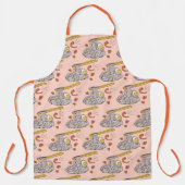 Garnaal en ei (groot) schort (Voorkant)