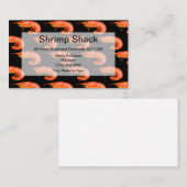 Garnaal- en schelpdierthema visitekaartje (Voorkant / Achterkant)