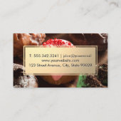 Garnaal | Gebak Donuts | Gouden Frame Visitekaartje (Achterkant)