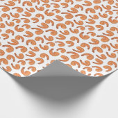 Garnaal gebakken patroon cadeaupapier (Hoek)