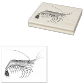  garnaal geïllustreerd Rubberkunststempel Rubberstempel (Gestempeld)