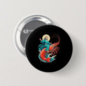 Garnaal Jezus Ronde Button 5,7 Cm (Voorkant /achterkant)