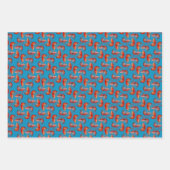 Garnaal Long Antennae Pattern Inpakpapier Vel (Voorkant 2)