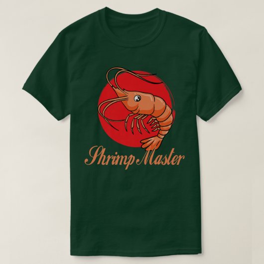 Garnaal Masterooien, garnalen, T-Shirt (Design voorkant)