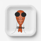 Garnaal Papieren Bordje (Voorkant)