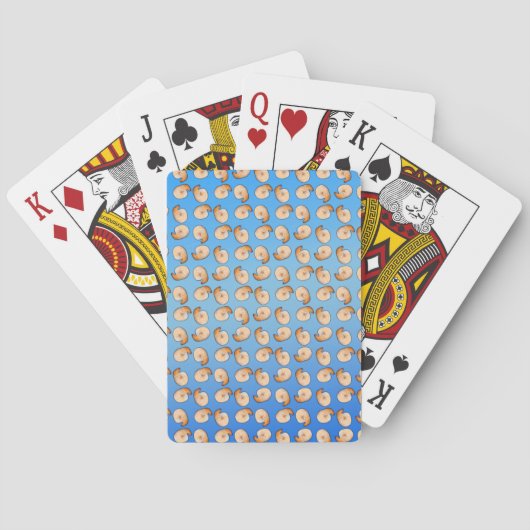 Garnaal sensatie pokerkaarten (Achterkant)