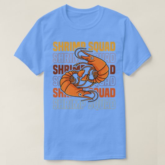 Garnaal Squad Ironic Seafood Chewns T-shirt (Design voorkant)