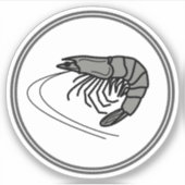 garnaal Sticker | Collectie van visgarnaal (Voorkant)