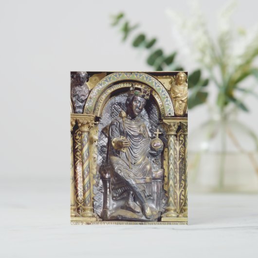 Garnaal van keizer Charlemagne Briefkaart (Staand voorkant)