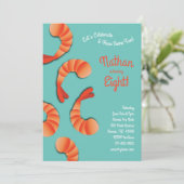 Garnaal voor kinderen van Birthday Kaart (Staand voorkant)