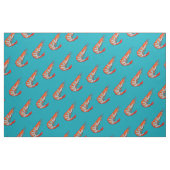garnaal zeekreeft kitsch stof (Fat Quarter)
