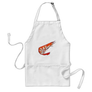 Garnaal zeekreupelvis kitsch BBQ Standaard Schort