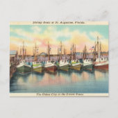  garnaalboats, St. Augustine Florida Briefkaart (Voorkant)