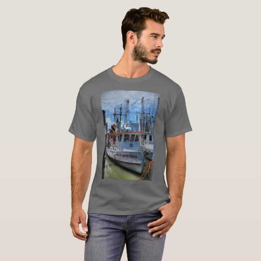 Garnaalboot  t-shirt (Voorkant volledig)