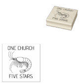 garnaalinktstempel rubberstempel (Gestempeld)