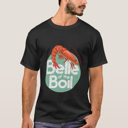 Garnalen Belle van de Boil Grappige Vrouwen Retro  T-shirt (Voorkant)