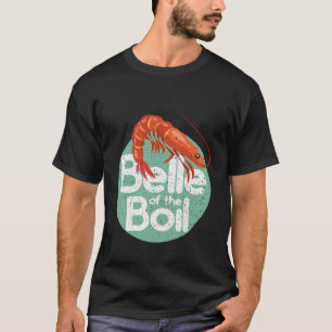 Garnalen Belle van de Boil Grappige Vrouwen Retro T-shirt