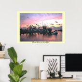 Garnalen Boats st-Grand Isle Poster (Thuiskantoor)