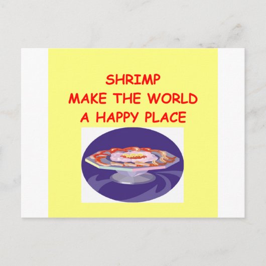 garnalen briefkaart (Voorkant)