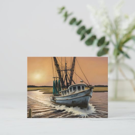 Garnalen Briefkaart (Staand voorkant)