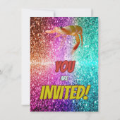 Garnalen Cartoon verjaardagsuitnodiging voor kinde Kaart (Achterkant)