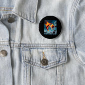 Garnalen Dopen Op Haai Grappige Visvangst Meme  Ronde Button 5,7 Cm (In situ)