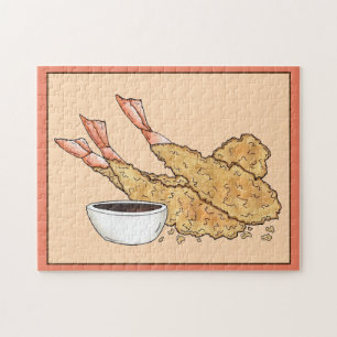 Garnalen Ebi Tempura Japanse keuken Legpuzzel