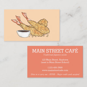 Garnalen Ebi Tempura Japanse keuken Visitekaartje