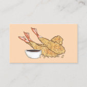 Garnalen Ebi Tempura Japanse keuken Visitekaartje (Voorkant)