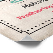 Garnalen en grits poster (Hoek)