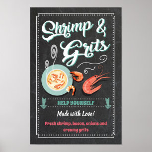 Garnalen en grits poster