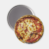 Garnalen en Kaas Pizza Voedsel Magneet (Voorkant / Achterkant)