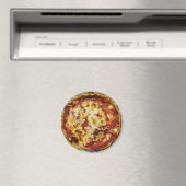 Garnalen en Kaas Pizza Voedsel Magneet (Insitu (Vaatwasser))