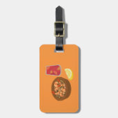 Garnalen en Sangria Bagagelabel (Voorkant verticaal)