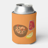 Garnalen en Sangria Blikjeskoeler (Blikje Voorkant)