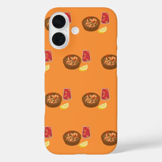 Garnalen en Sangria Case-Mate iPhone Case (Achterkant)