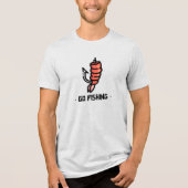 Garnalen Gehaakte Avontuur Tri-Blend Shirt (Voorkant)