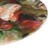 Garnalen & Grits Glas Snijplank (Hoek)