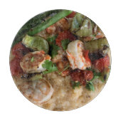 Garnalen & Grits Glas Snijplank (Voorkant)