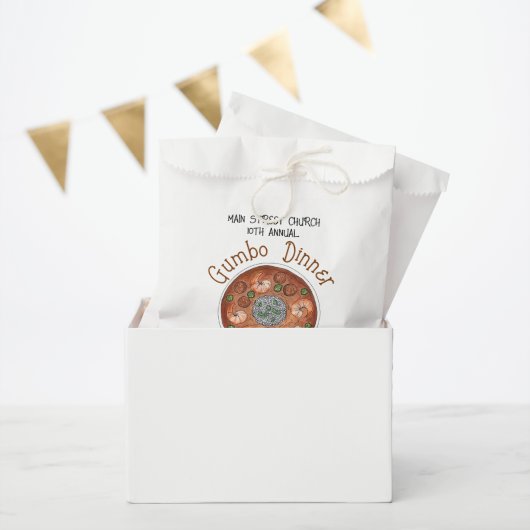 Garnalen Gumbo Stew Louisiana LA New Orleans Food Bedankzakje (Feest)