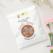 Garnalen Gumbo Stew Louisiana LA New Orleans Food Bedankzakje (Gezegeld)