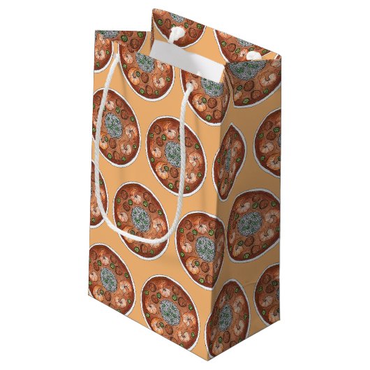 Garnalen Gumbo Stew Louisiana LA New Orleans Food Klein Cadeauzakje (Achterkant Gekanteld)