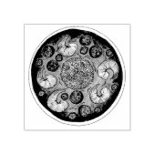 Garnalen Gumbo Stew Louisiana LA New Orleans Food Rubberstempel (Afrduk)